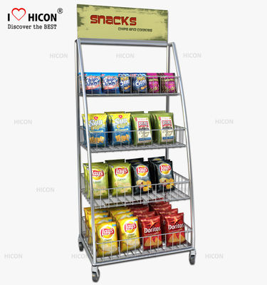China Freestanding Punt van de Snack Chip Bag Display Racks van de Aankoopdraad leverancier