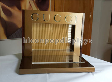 China Acryl van de de Rekkenmerknaam van de Metaal Tegenvertoning Optische de Vertoningstribune voor Gucci Eyewear leverancier