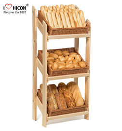 China De kleinhandelsvloer die de Houten Tribune van de Broodvertoning voor Bakkerijopslag/Voedsel bevinden zich winkelt leverancier