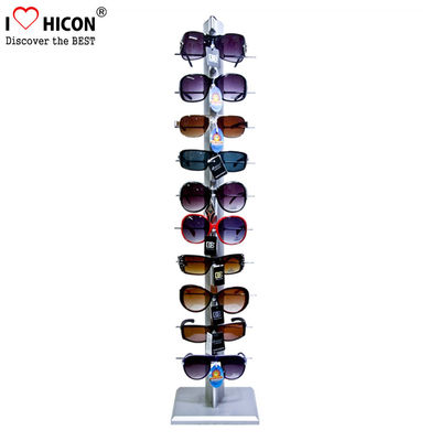 China Enige Rij 10 het Verhandelen van Eyewear van het Kleinhandels het Metaalparen Materiaal van de Vertoningentribune leverancier